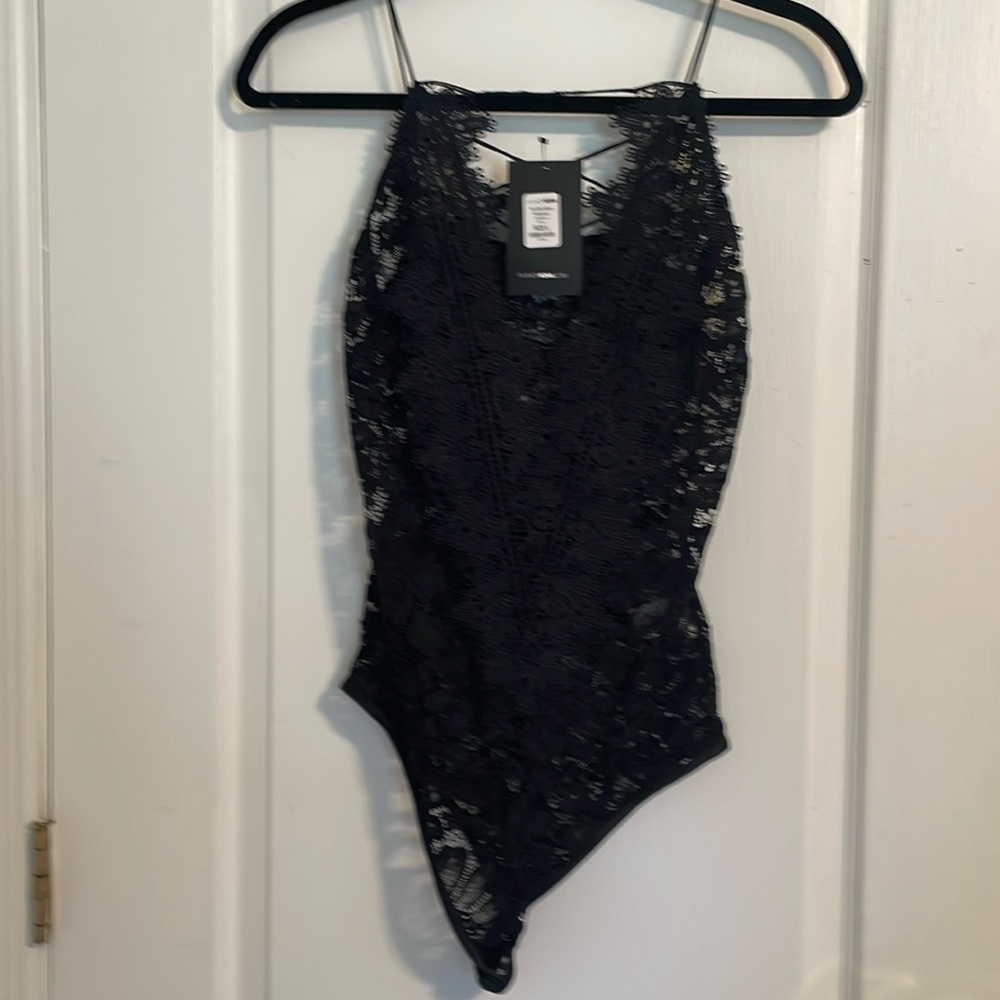 Lacey black bodysuit